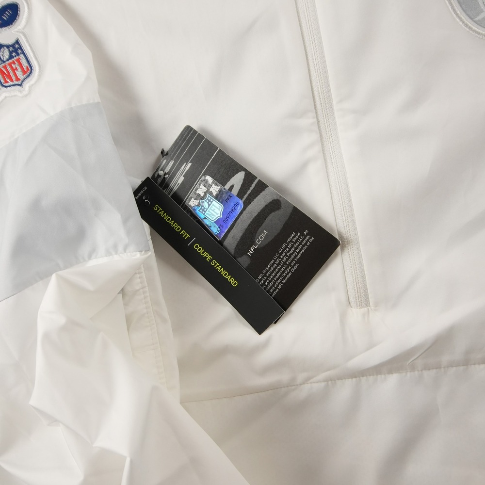 Raiders Nike OnField Windbreaker Mens S Las Vegas NFL 100 1/4 Zip Jacket - Picture 10 of 16